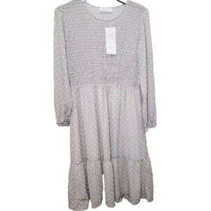 NWT Jilly Box Mad About Style Grace Midi Dress Size L